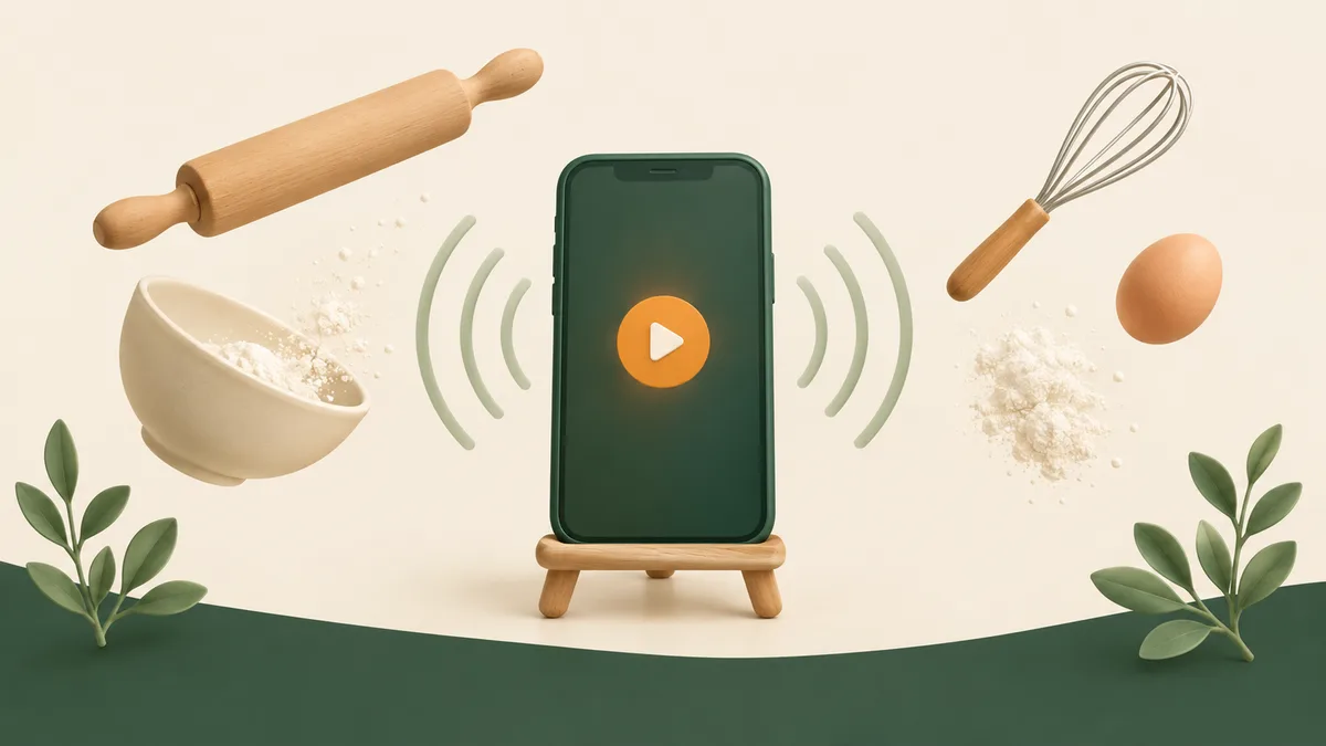 Comment suivre une recette sans toucher mon écran plein de farine ?