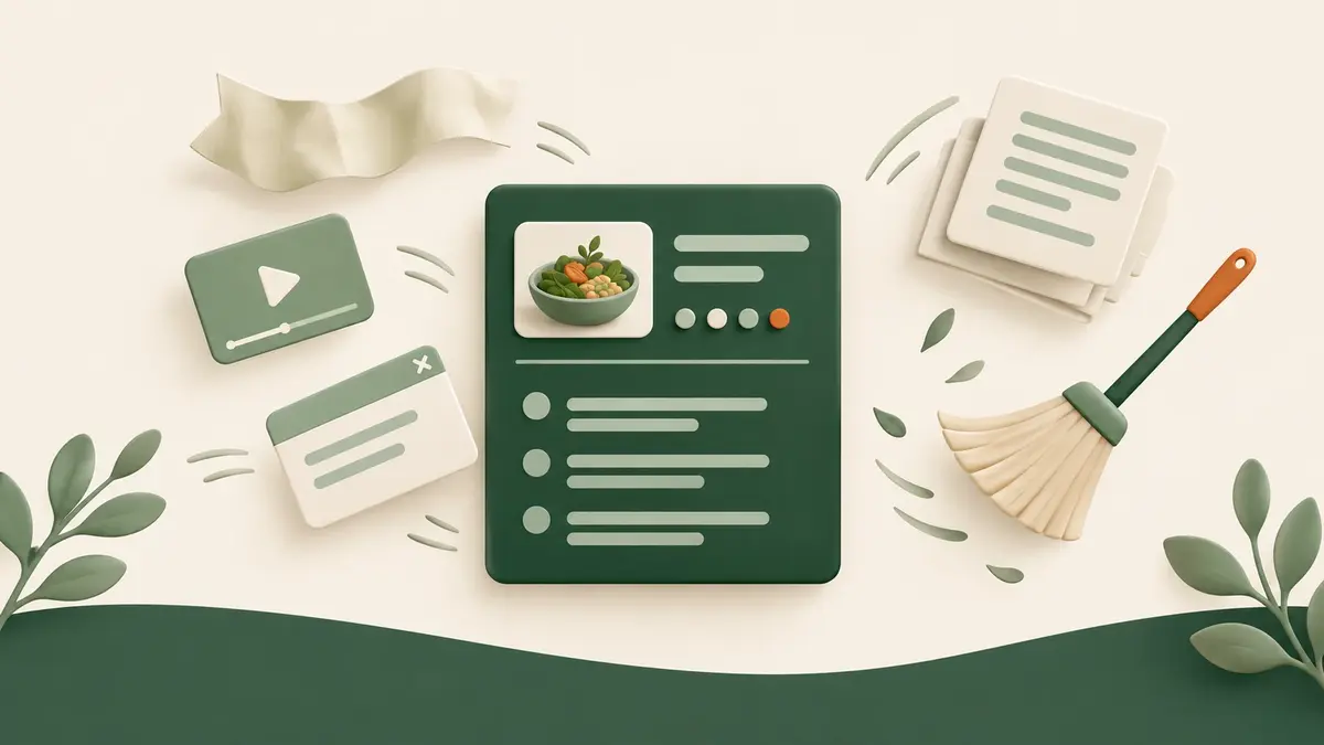Comment enlever les publicités et le blabla quand on sauvegarde une recette web ?